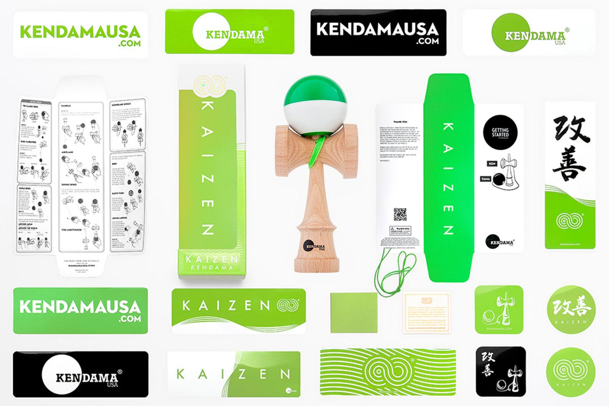 Kendama USA - Kaizen Half Split - Green