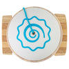 Kaizen Fish Cake Colors - Jet Shape - Silk - Natty White & Blue - Bamboo