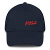 Dad Hat - Red KUSA Script Logo