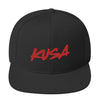 Snapback Hat - Large Red KUSA Script Logo