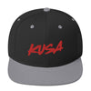 Snapback Hat - Large Red KUSA Script Logo