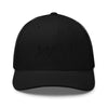 Trucker Hat - Large Black KUSA Script Logo