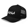 Trucker Hat - Large White KUSA Script Logo