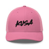 Trucker Hat - Large Black KUSA Script Logo