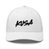 Trucker Hat - Large Black KUSA Script Logo