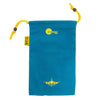 Kendama USA Kaizen Drawstring Kendama Storage Bag Teal & Yellow (Front)
