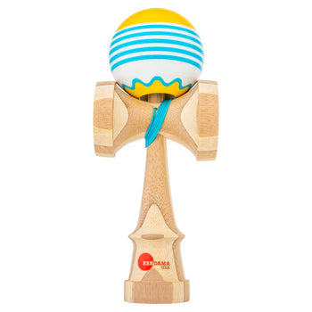 Kaizen Fish Cake Colors - Luna Shape - Super Stick - Yellow & Blue - Bamboo