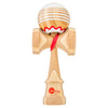 Kaizen Fish Cake Bamboo Kendama with Luna Shape and Silk Red paint.