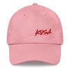 Dad Hat - Red KUSA Script Logo