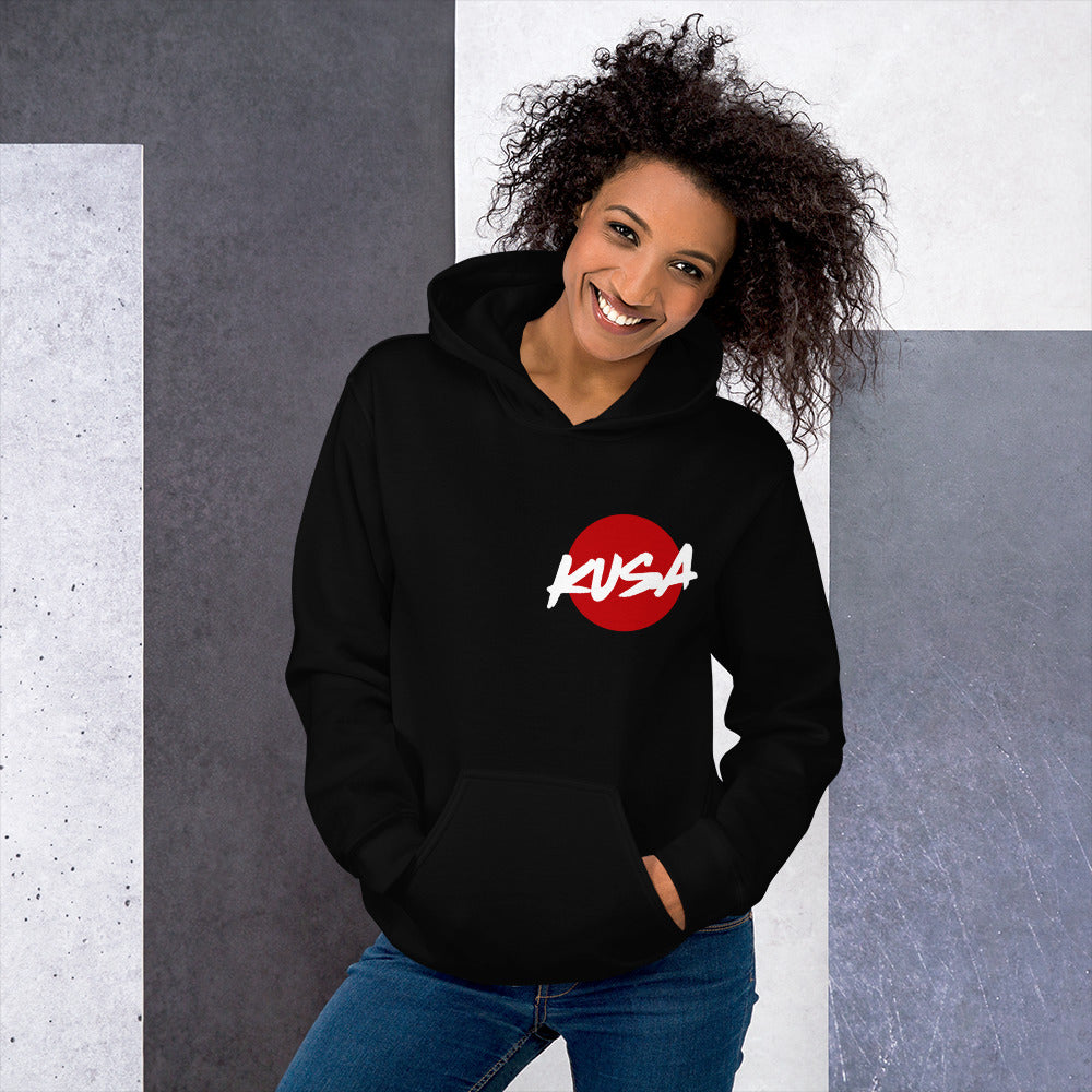 KUSA Script Logo Hoodie - White Logo